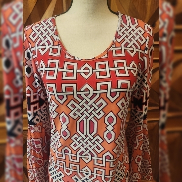 MSK Bell Sleeve Dress Sz S - Picture 3 of 5